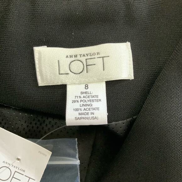Ann Taylor Loft Classic Black Blazer size 8 New! NWT $139 - Picture 7 of 7